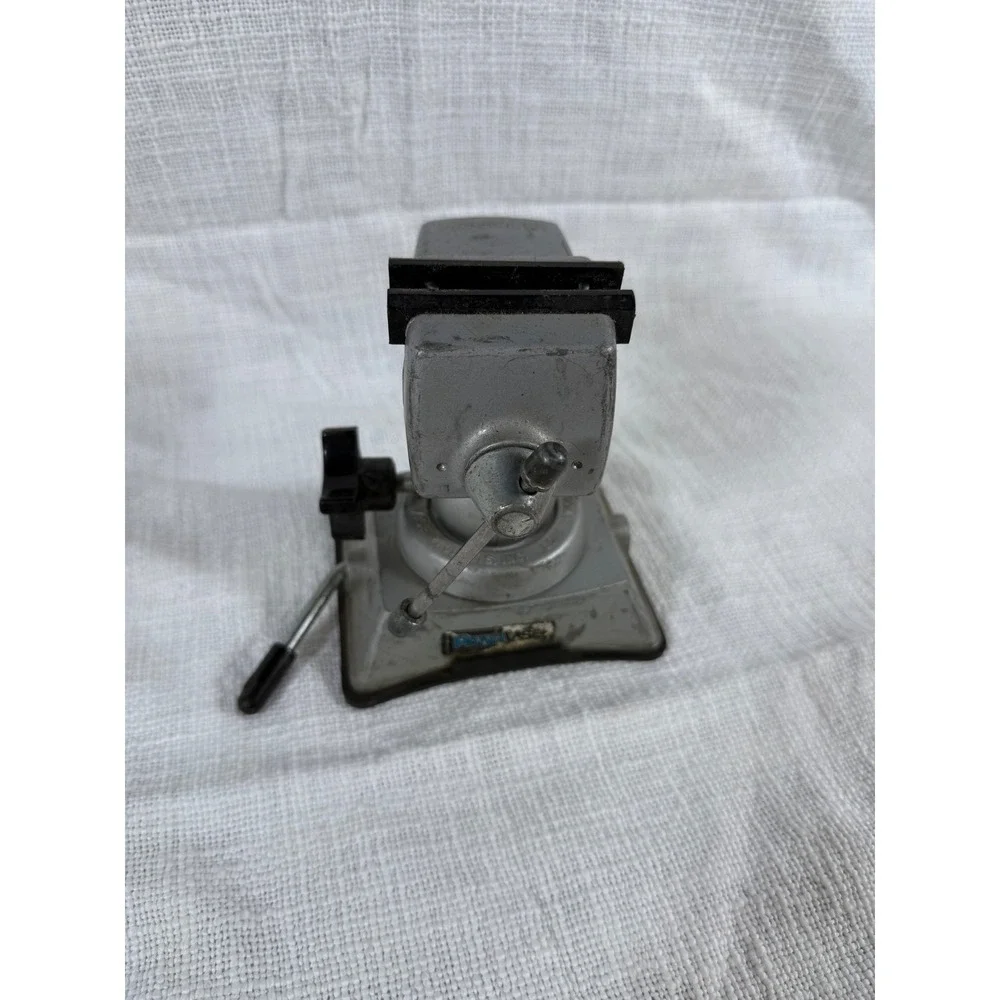 PanaVise Multi-Angle Vacuum Base Bench‎ Vise Silver Vintage Hobby Tool USA